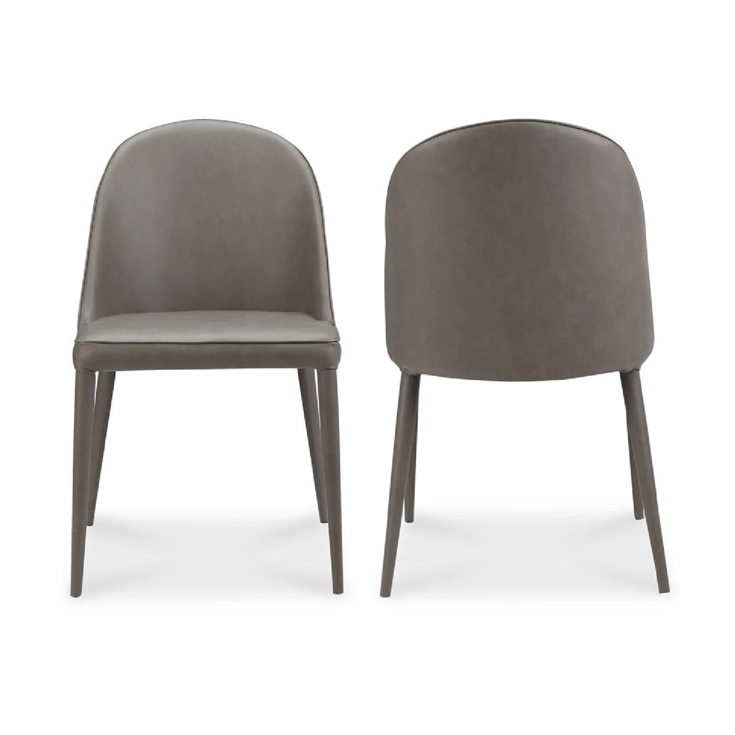 Luxury Upholstered Vegan Leather Modern Dining Chair European Style for Villa