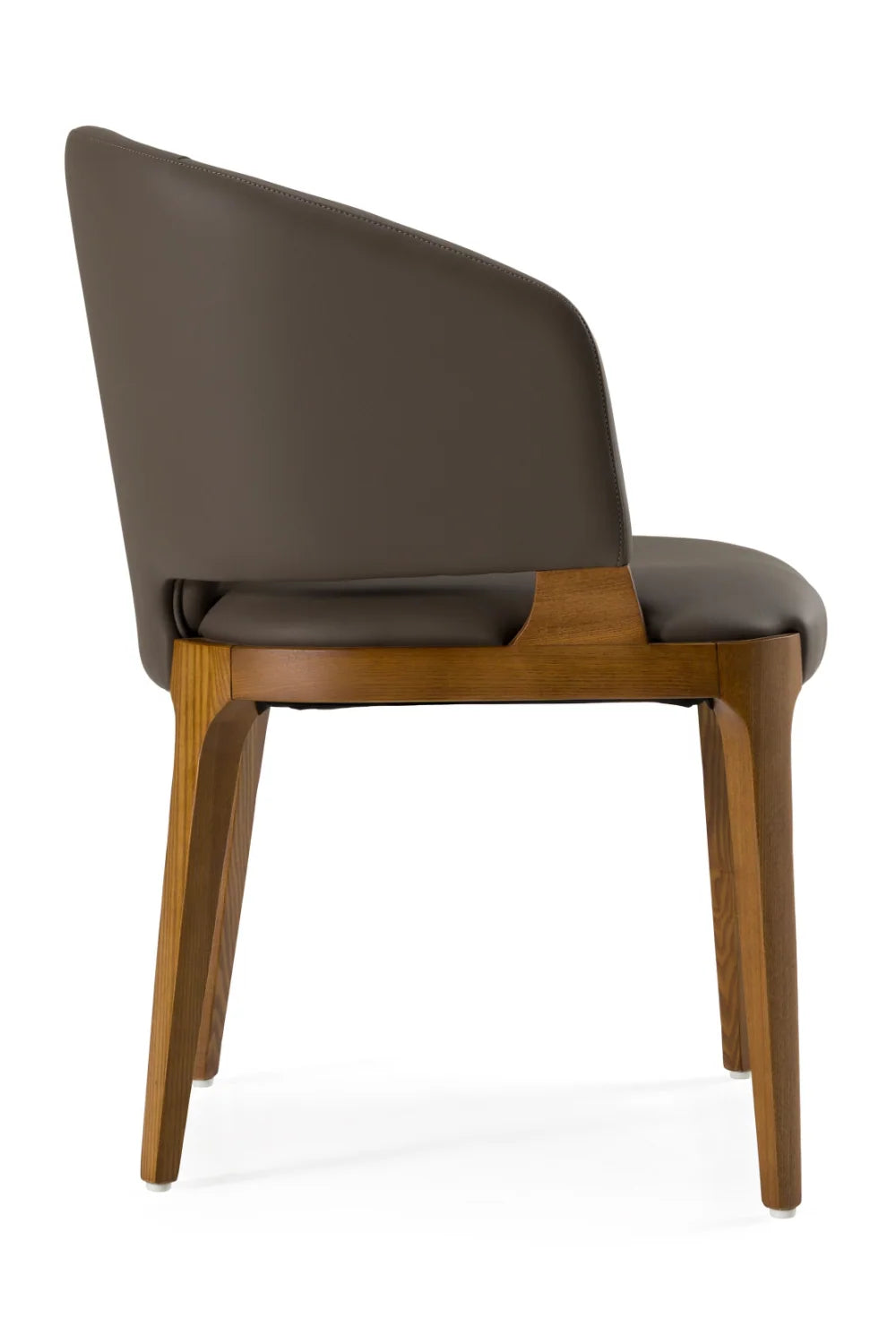 Luxury Upholstered Vegan Leather Modern Dining Chair European Style for Villa