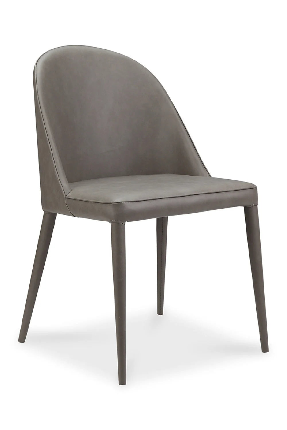 Luxury Upholstered Vegan Leather Modern Dining Chair European Style for Villa