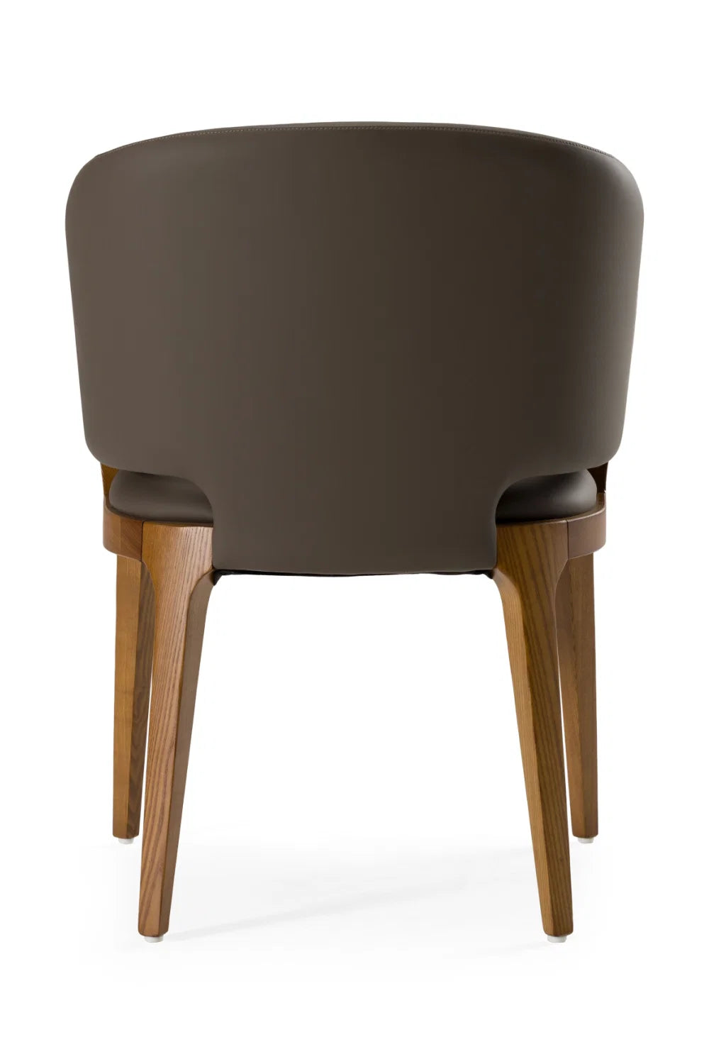Luxury Upholstered Vegan Leather Modern Dining Chair European Style for Villa