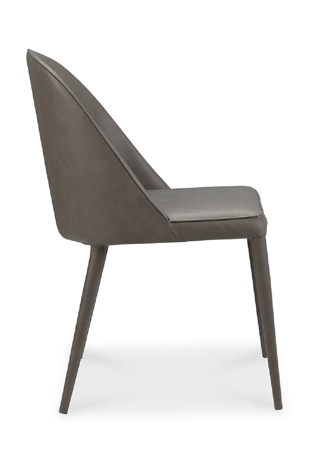 Luxury Upholstered Vegan Leather Modern Dining Chair European Style for Villa