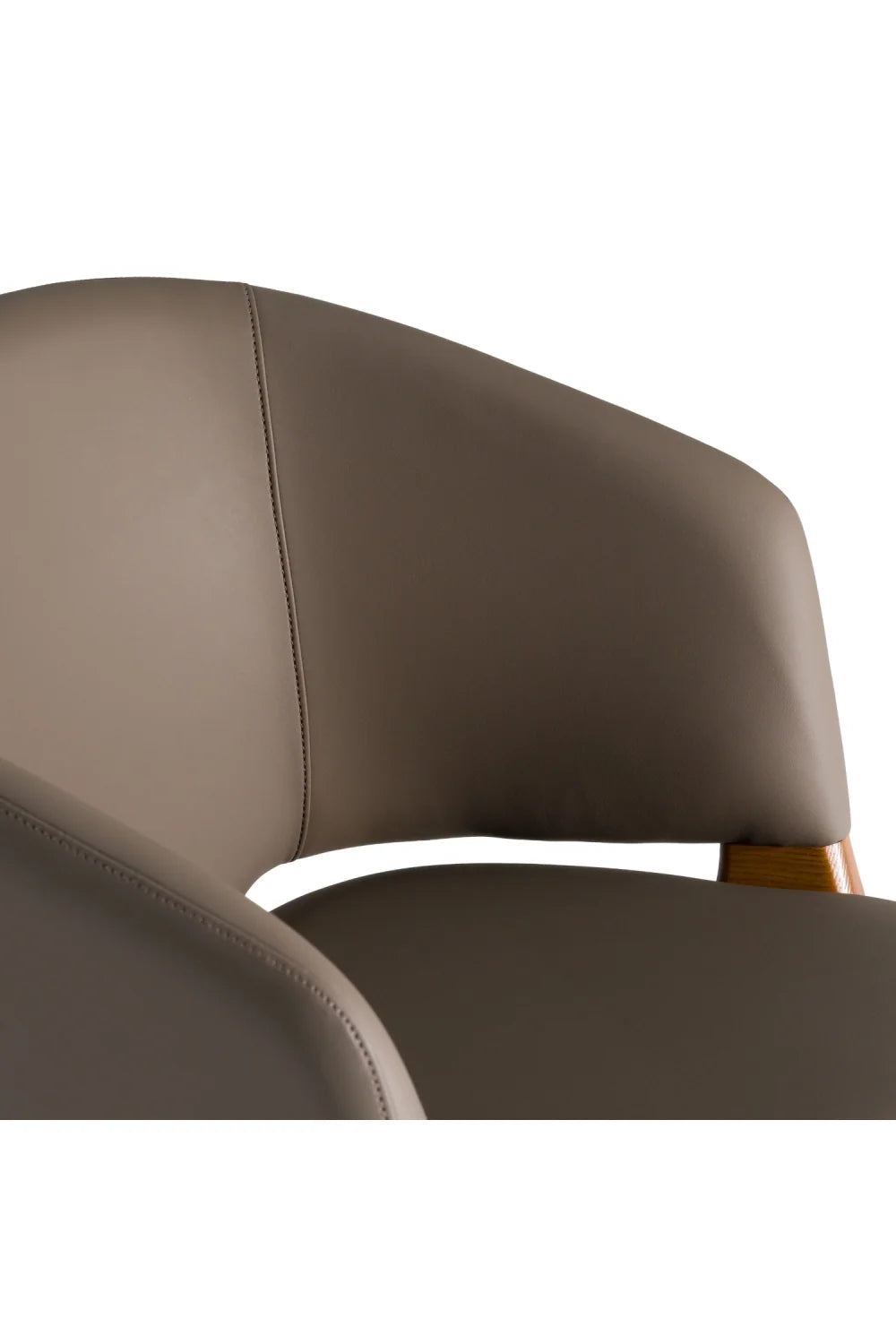 Luxury Upholstered Vegan Leather Modern Dining Chair European Style for Villa