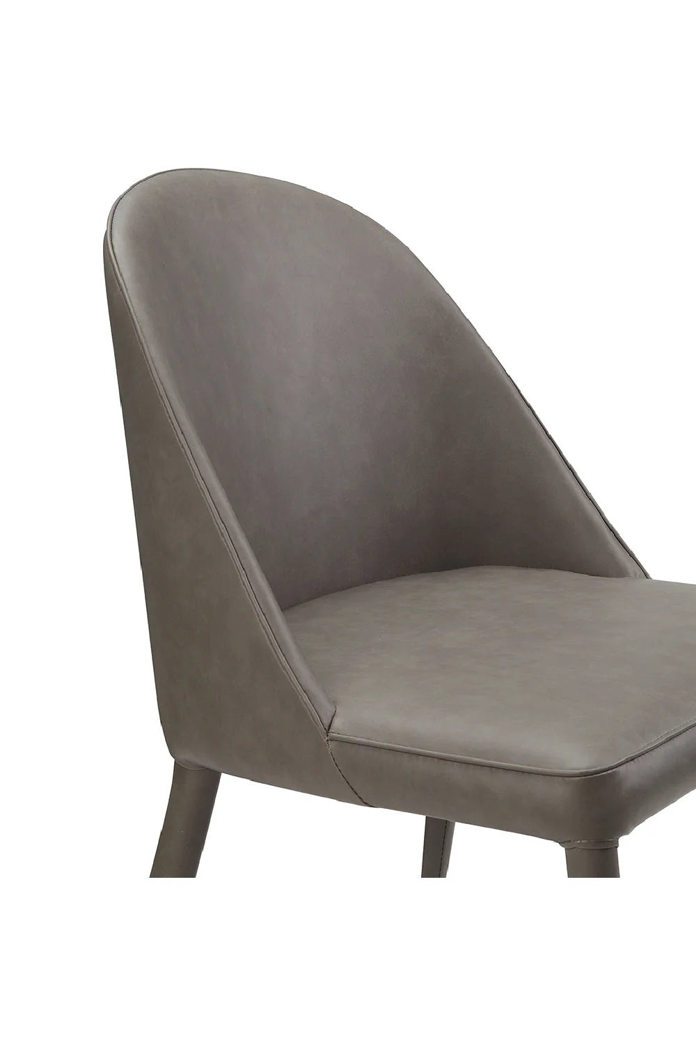 Luxury Upholstered Vegan Leather Modern Dining Chair European Style for Villa