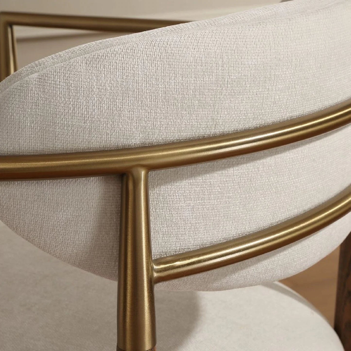 Luxury Upholstered Velvet Modern Dining Armchair European Style for Villa