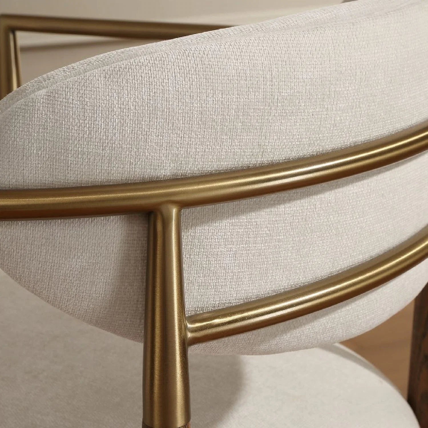 Luxury Upholstered Velvet Modern Dining Armchair European Style for Villa