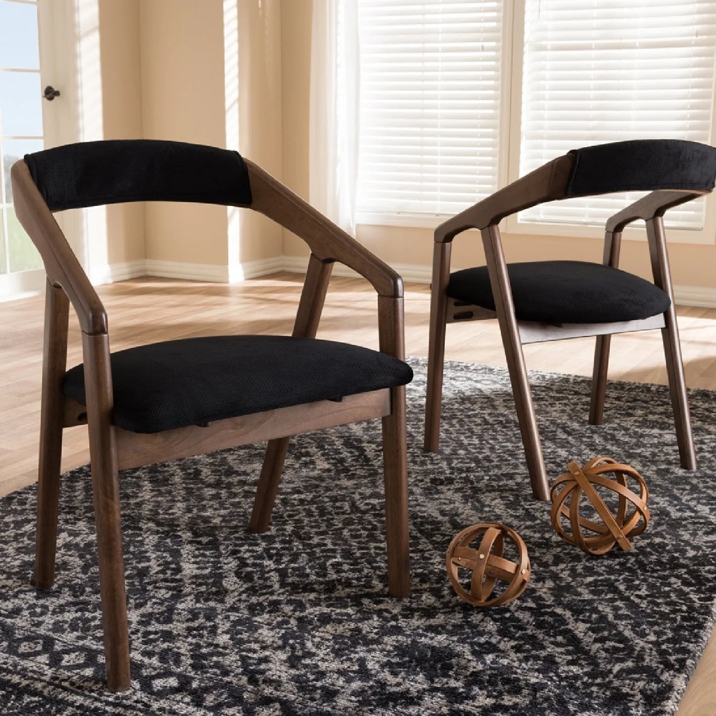 Luxury Upholstered Velvet Modern Dining Armchair European Style for Villa
