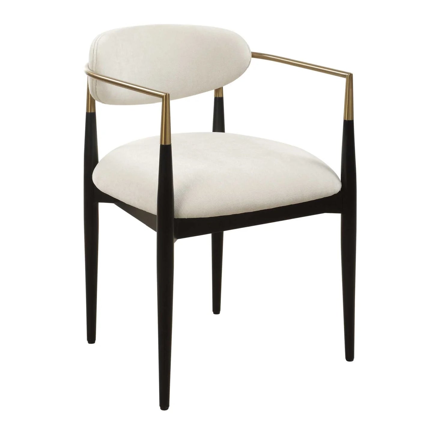 Luxury Upholstered Velvet Modern Dining Armchair European Style for Villa
