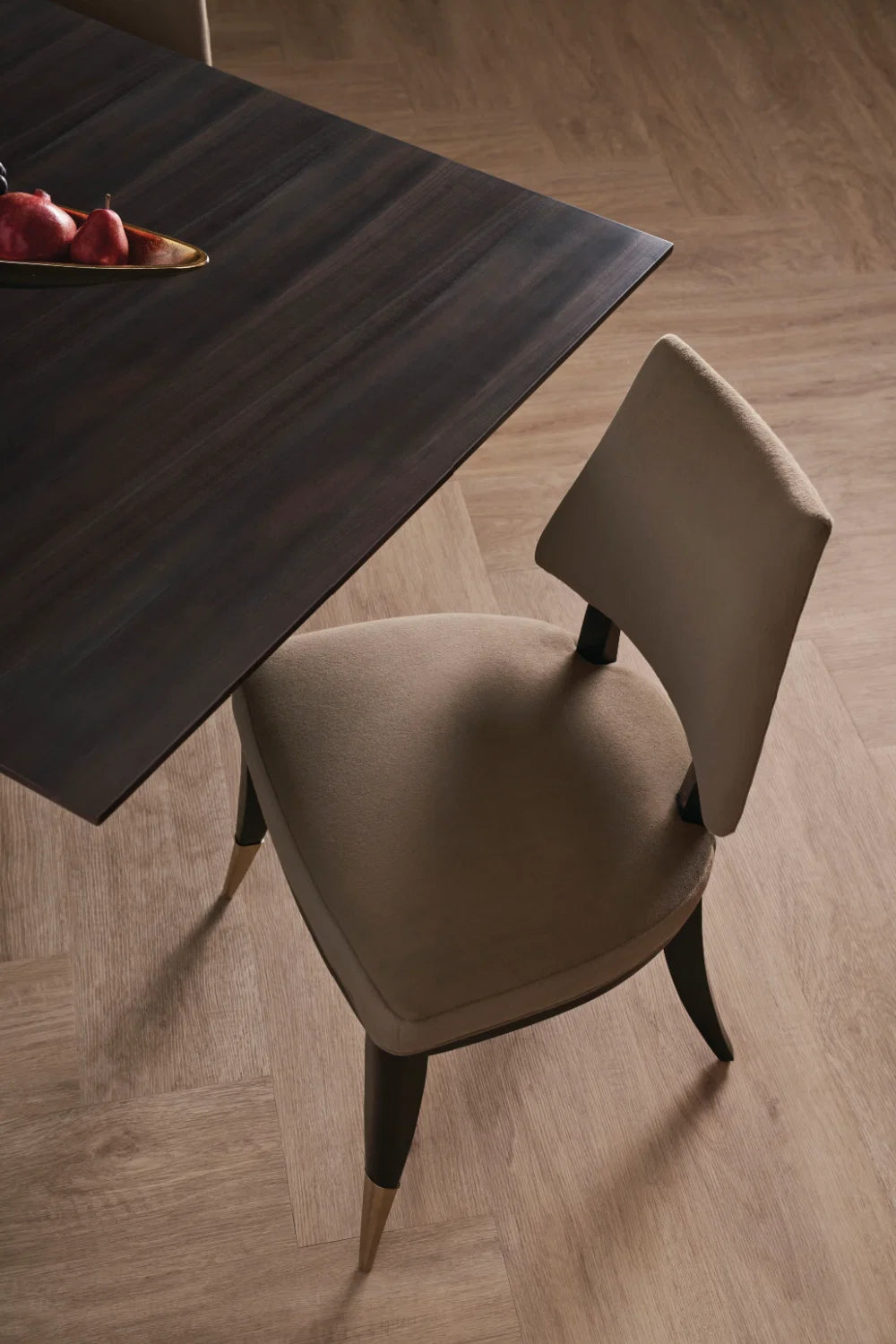 Luxury Upholstered Velvet Modern Dining Chair European Style for Villa