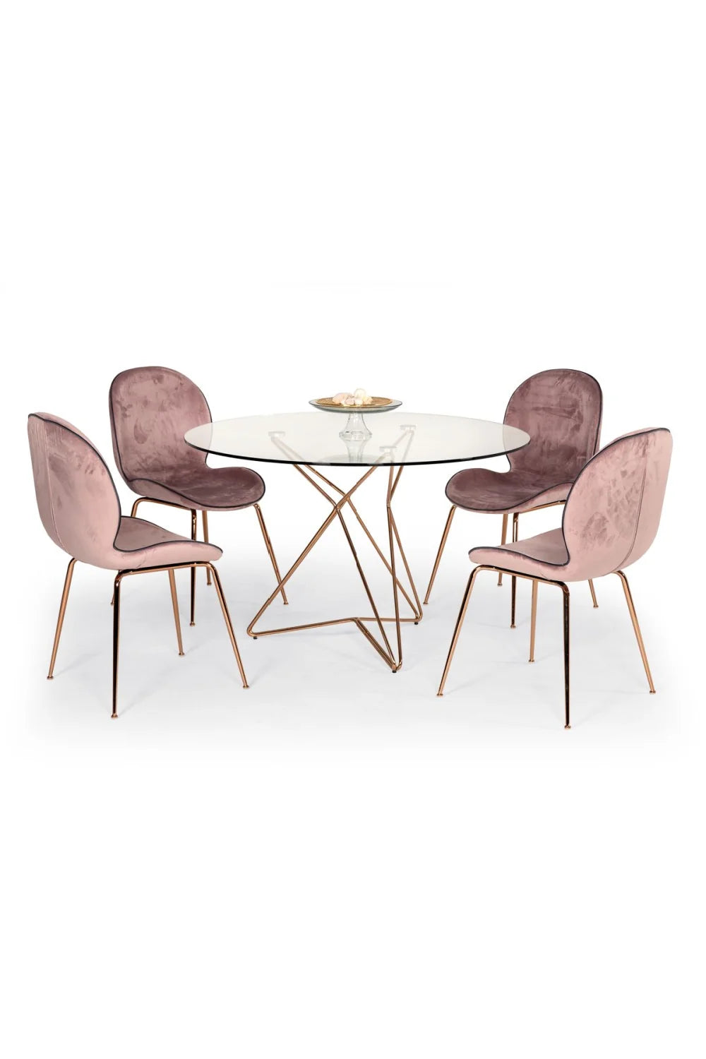 Luxury Upholstered Velvet Modern Dining Chair European Style for Villa