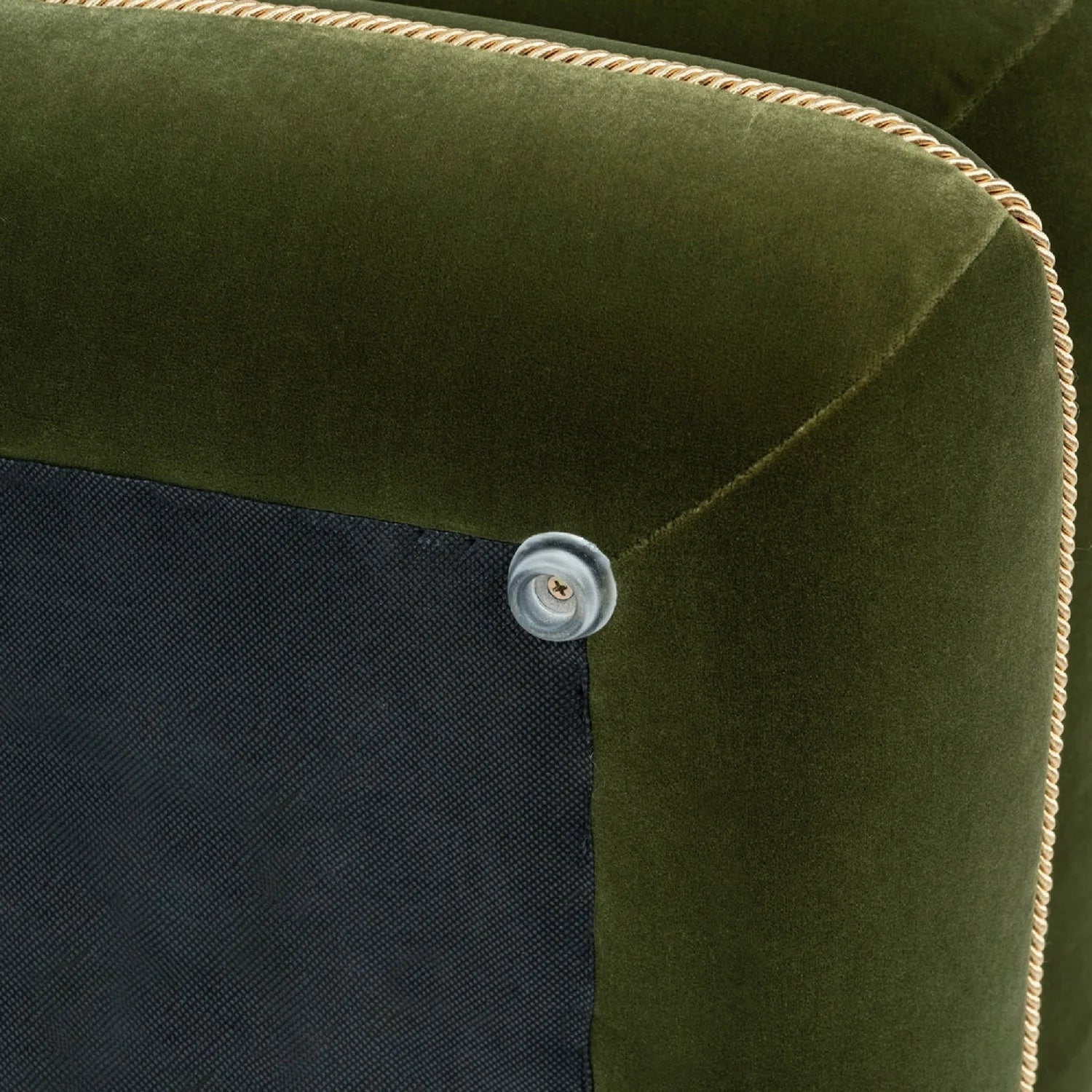 Luxury Upholstered Velvet Ottoman European Style for Villa