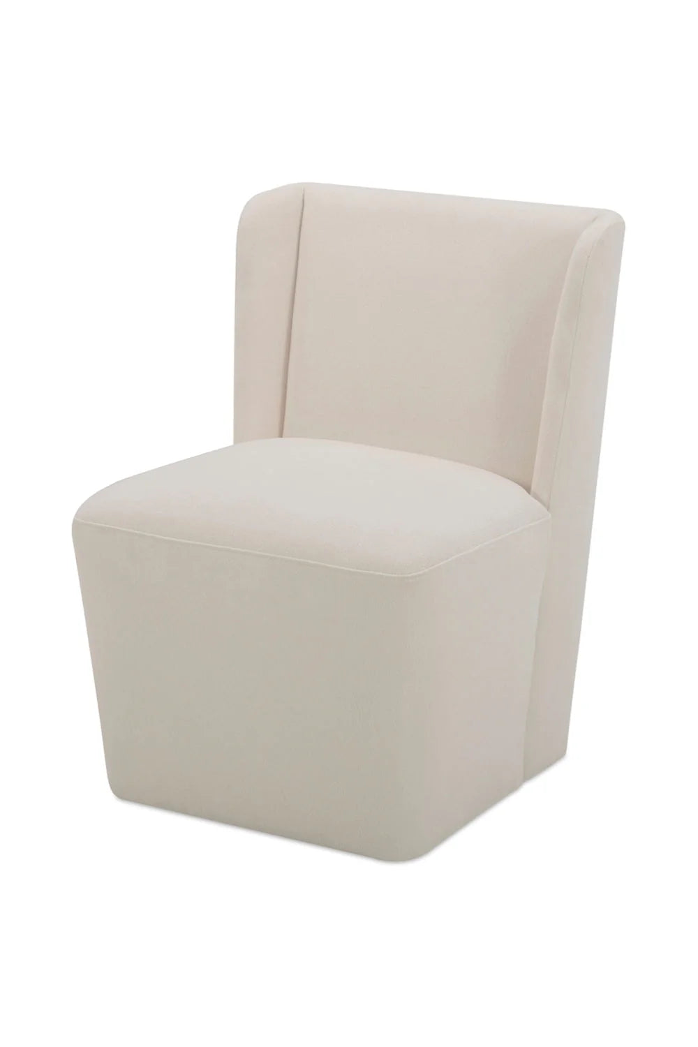 Luxury Upholstered Wheeled Modern Dining Chair European Style for Villa