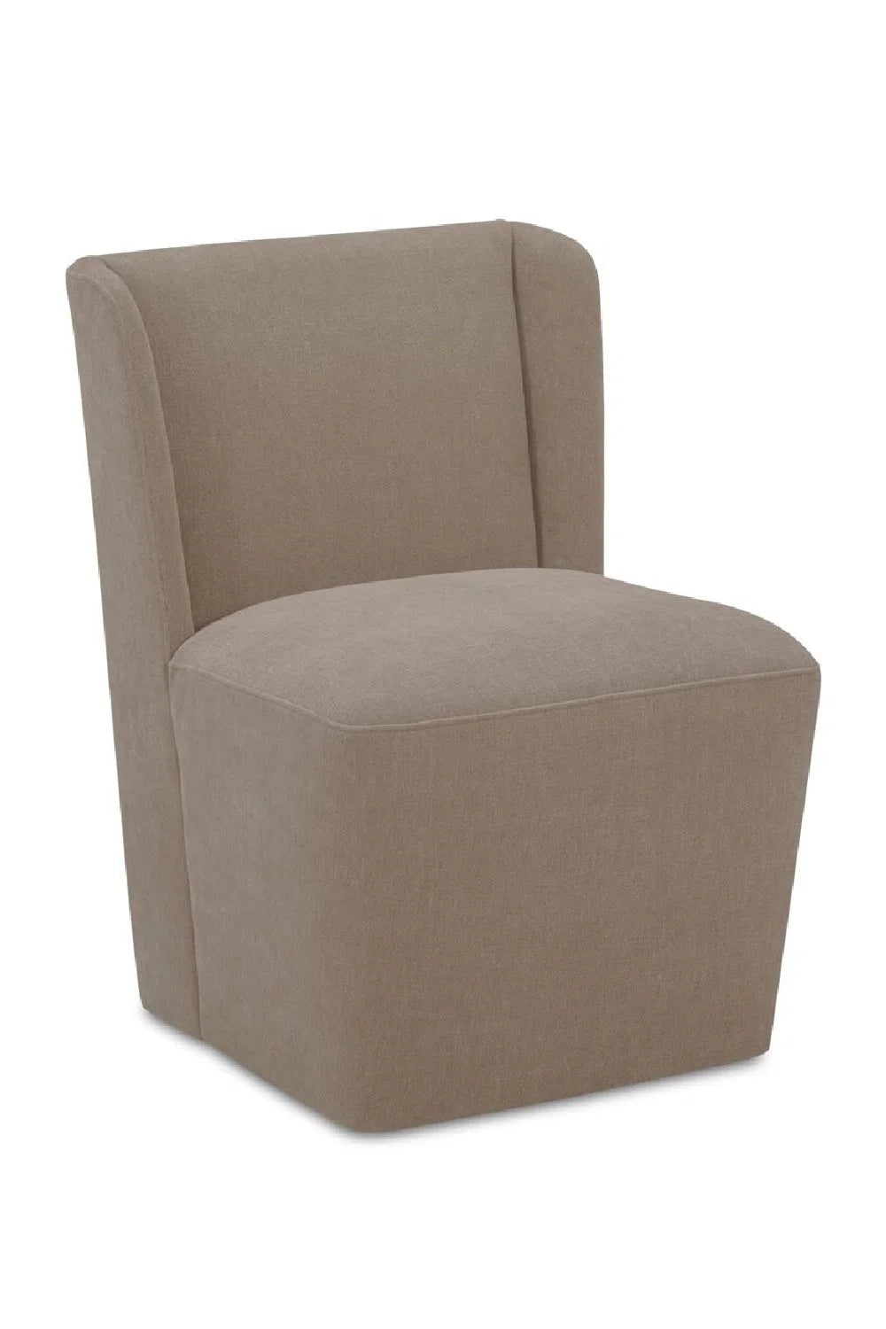 Luxury Upholstered Wheeled Modern Dining Chair European Style for Villa