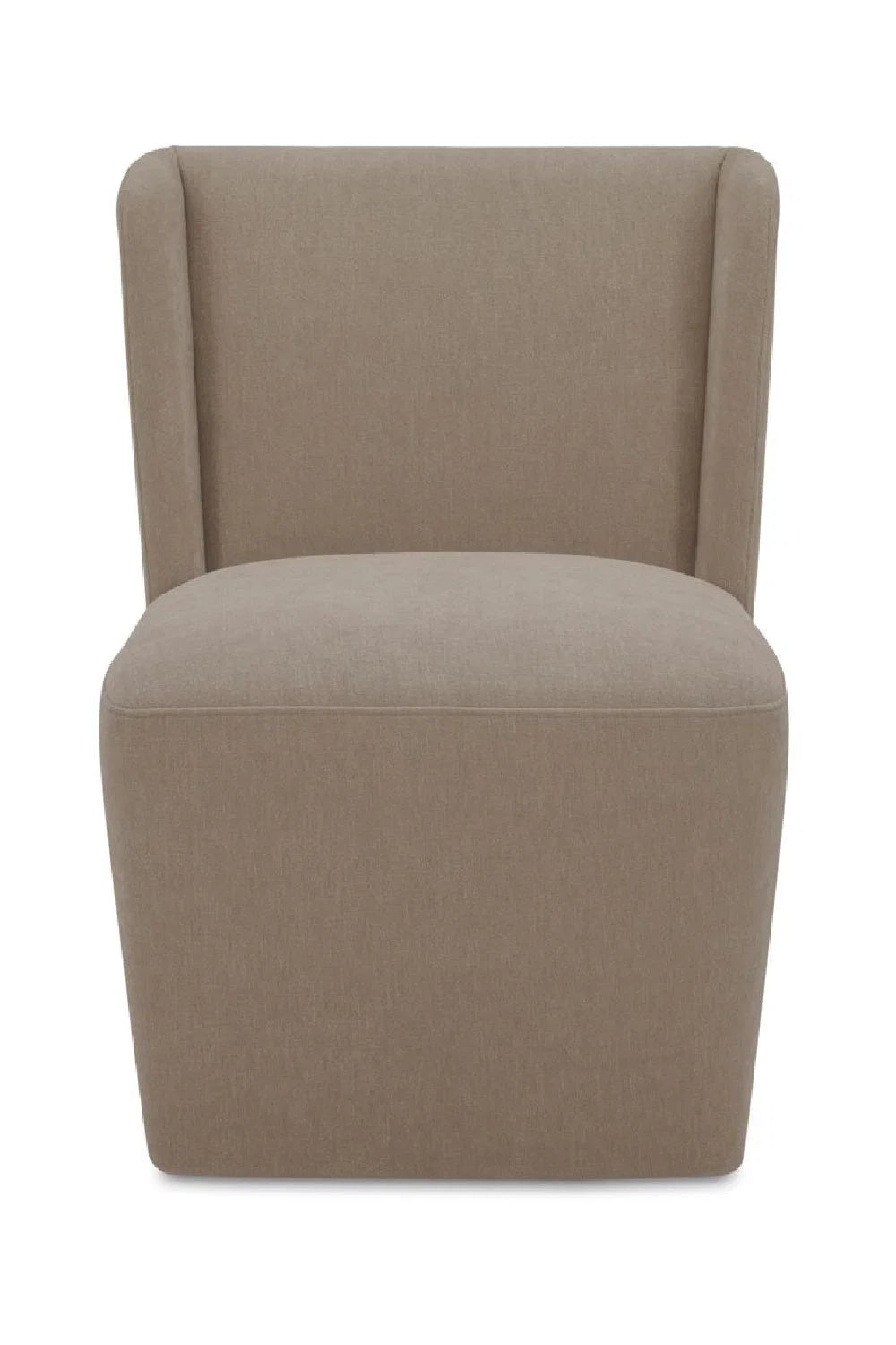 Luxury Upholstered Wheeled Modern Dining Chair European Style for Villa