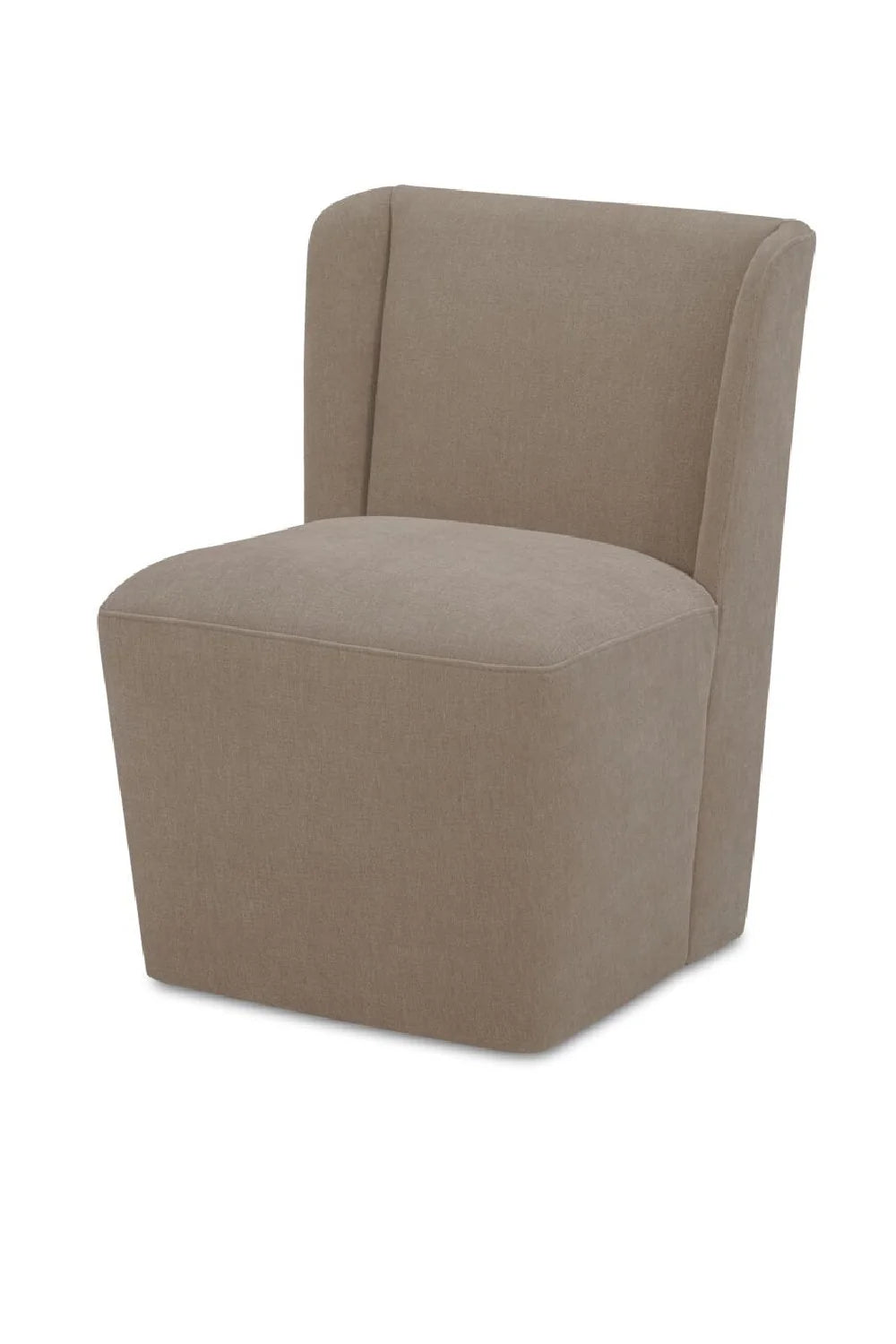 Luxury Upholstered Wheeled Modern Dining Chair European Style for Villa