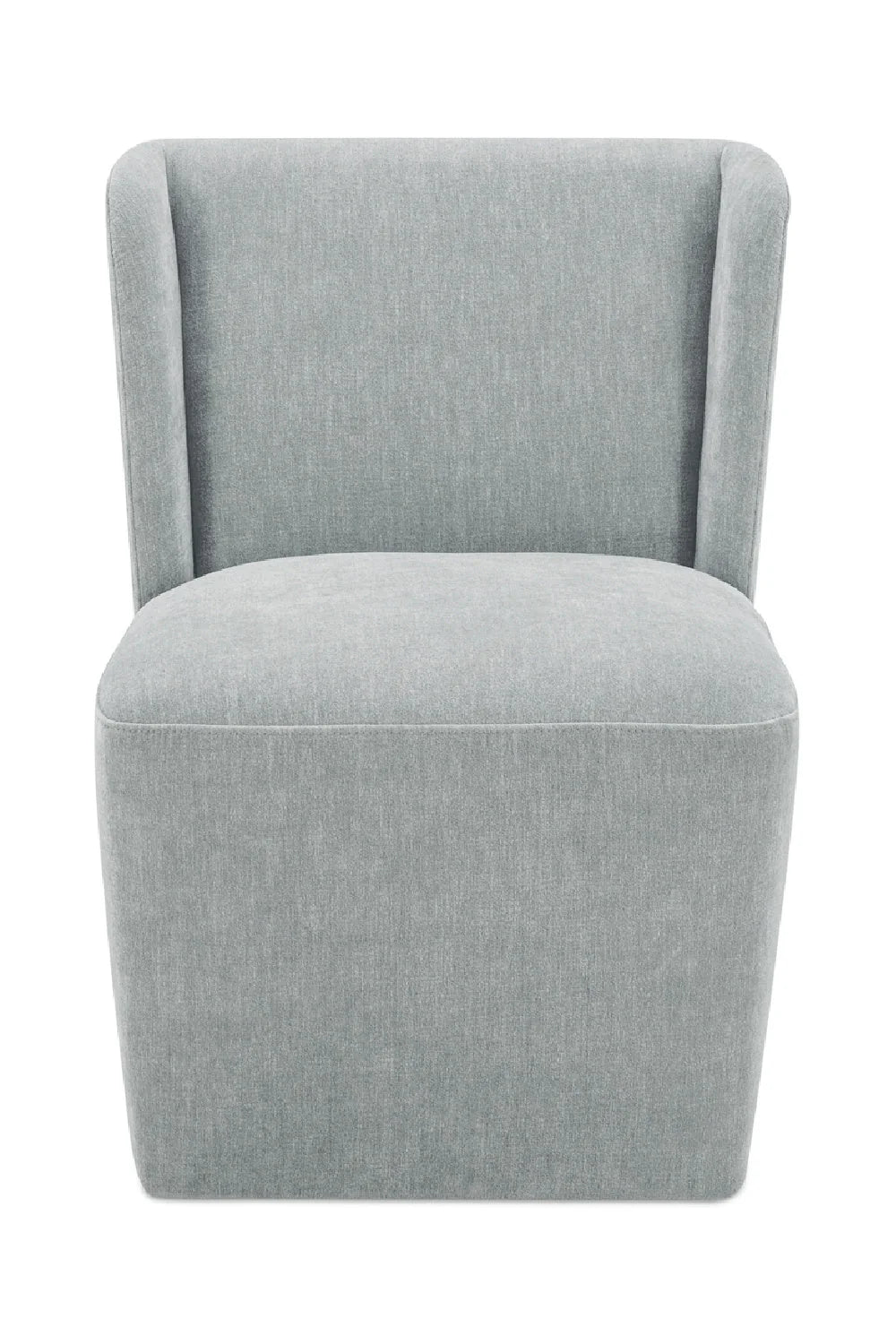 Luxury Upholstered Wheeled Modern Dining Chair European Style for Villa
