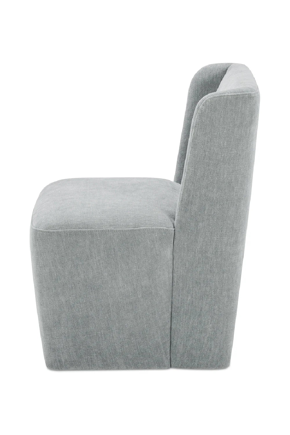 Luxury Upholstered Wheeled Modern Dining Chair European Style for Villa