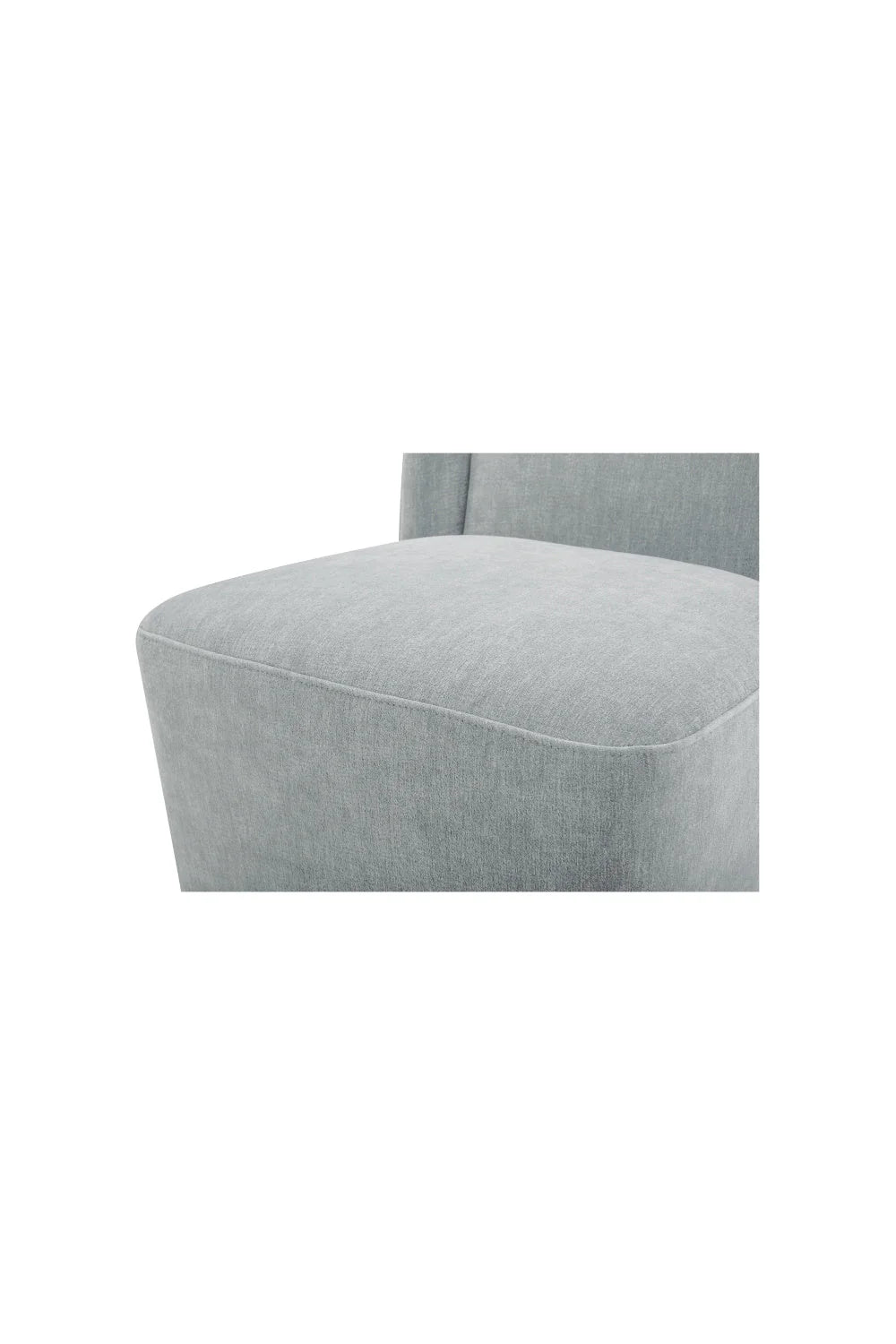 Luxury Upholstered Wheeled Modern Dining Chair European Style for Villa
