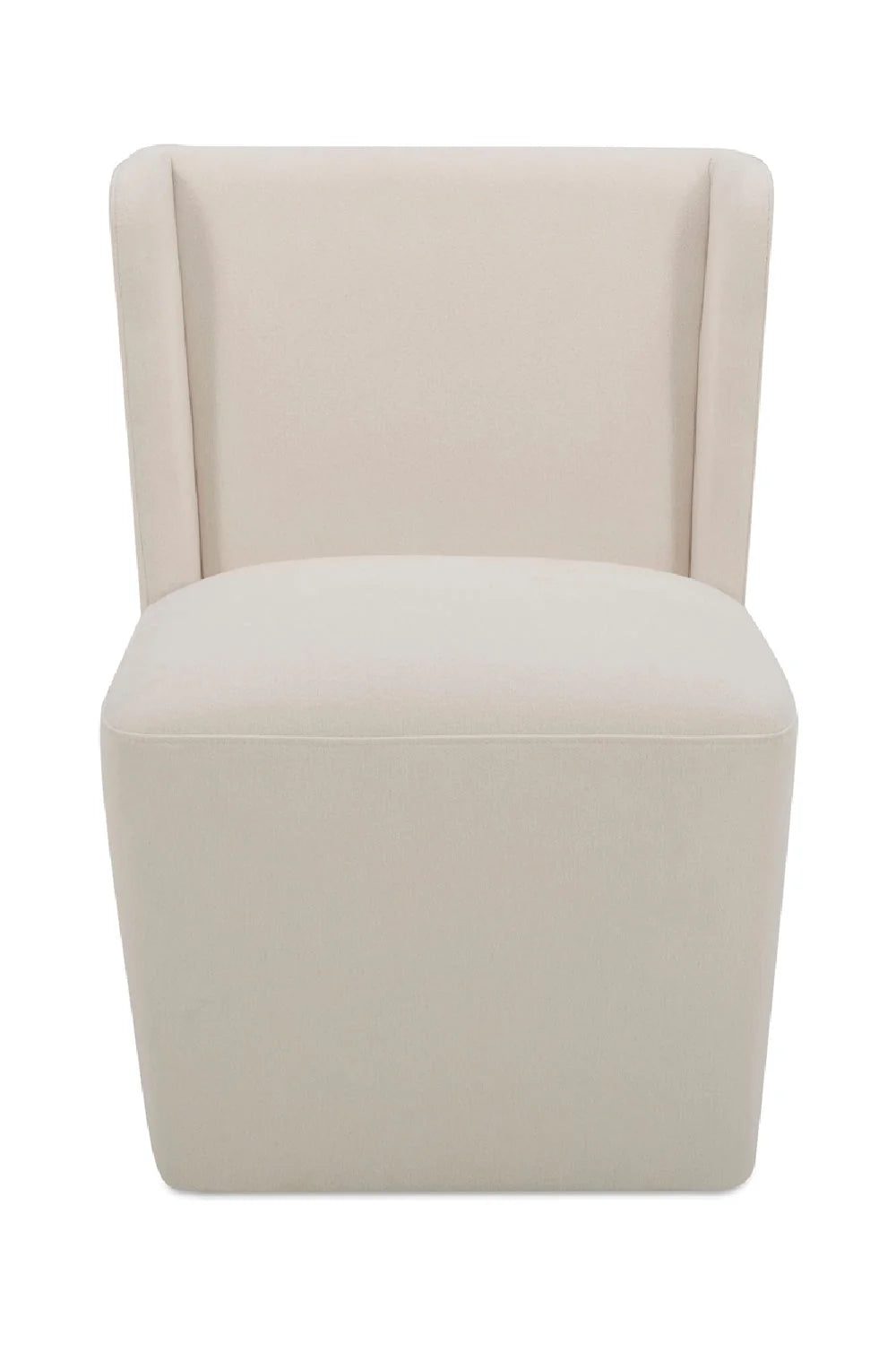 Luxury Upholstered Wheeled Modern Dining Chair European Style for Villa