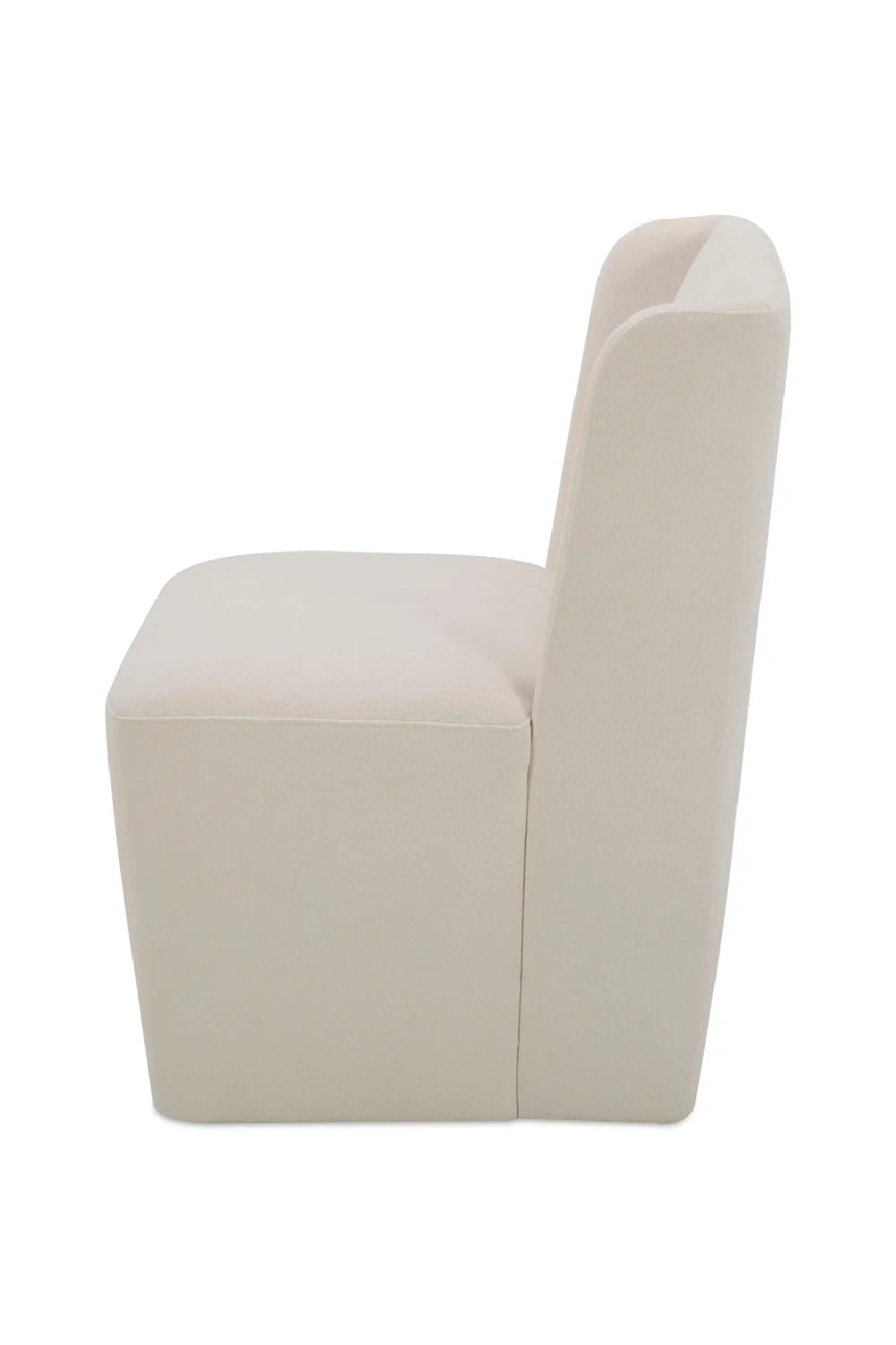 Luxury Upholstered Wheeled Modern Dining Chair European Style for Villa