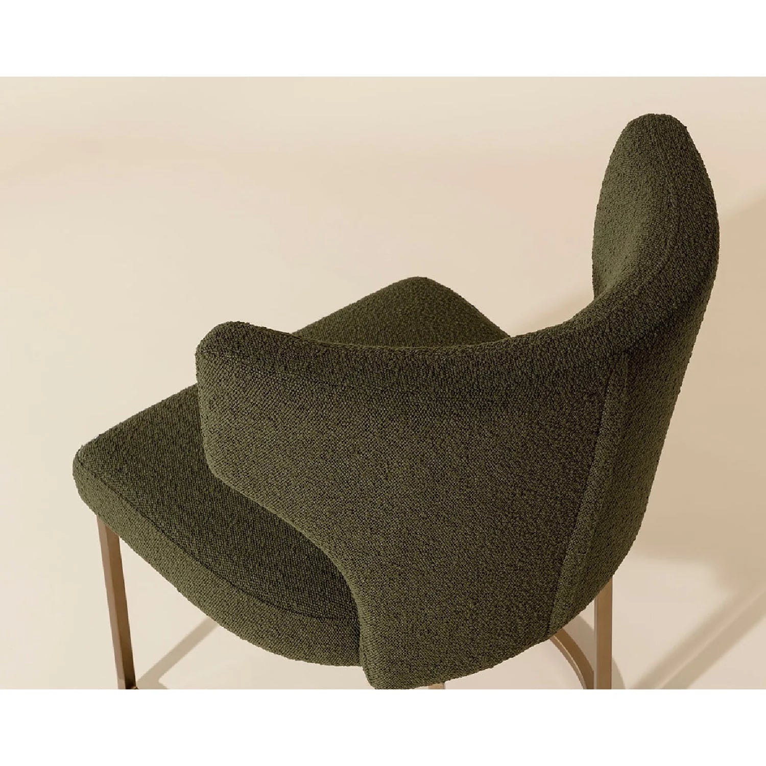 Luxury Upholstered Wingback Modern Dining Chair European Style for Villa