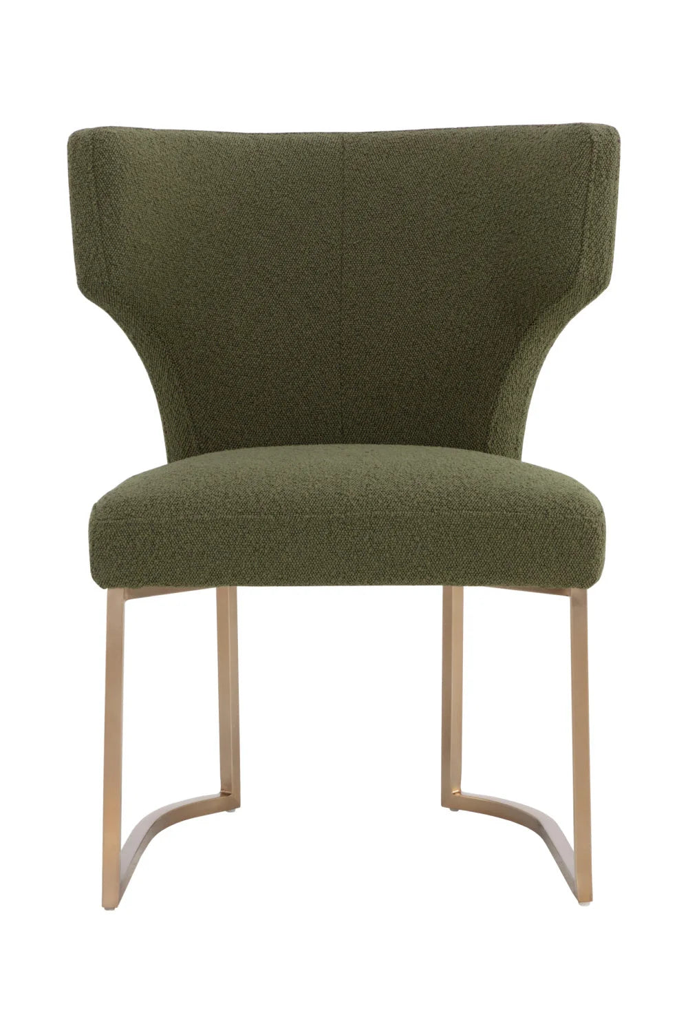 Luxury Upholstered Wingback Modern Dining Chair European Style for Villa