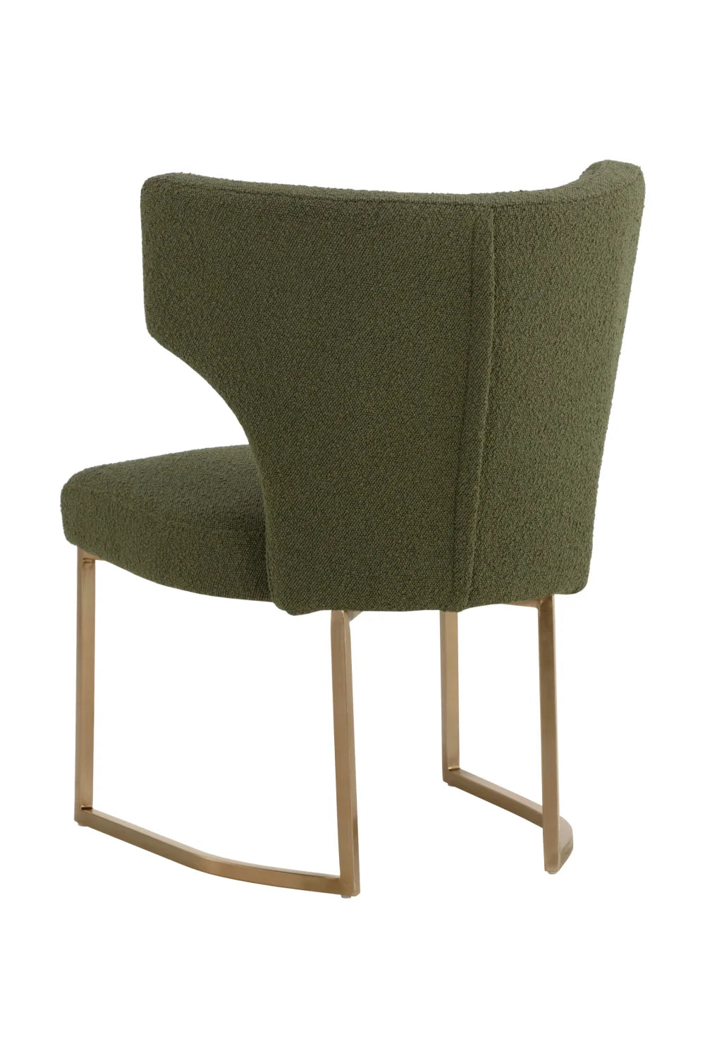 Luxury Upholstered Wingback Modern Dining Chair European Style for Villa
