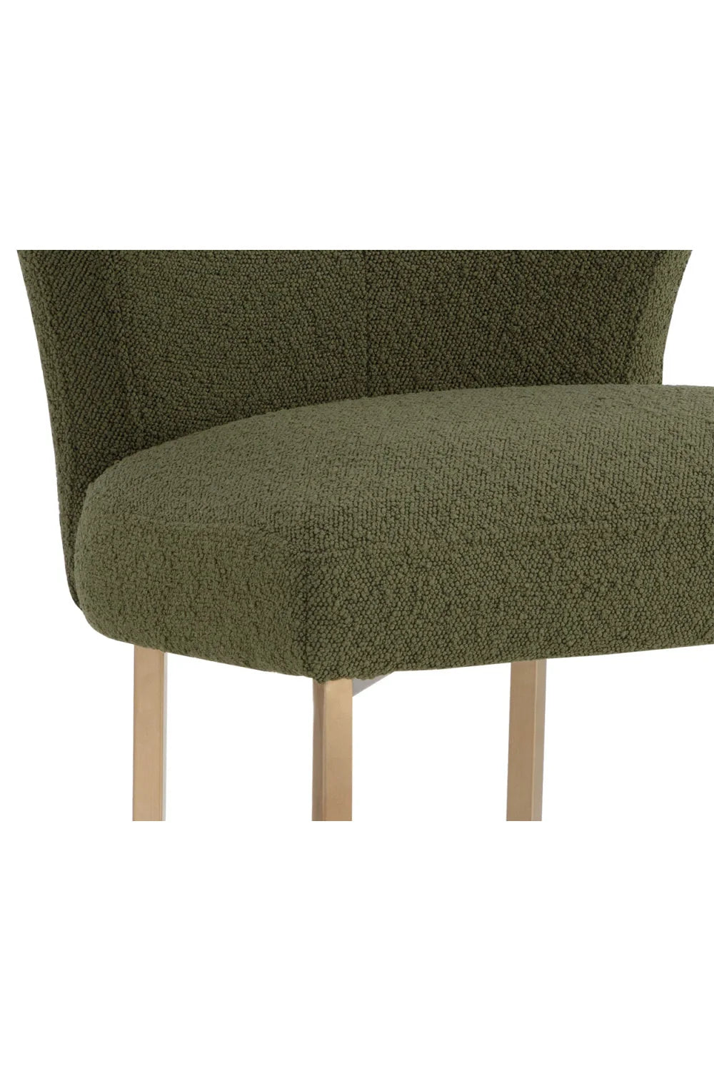 Luxury Upholstered Wingback Modern Dining Chair European Style for Villa