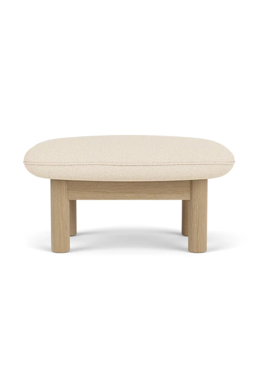 Luxury Upholstered Wooden Ottoman European Style for Villa