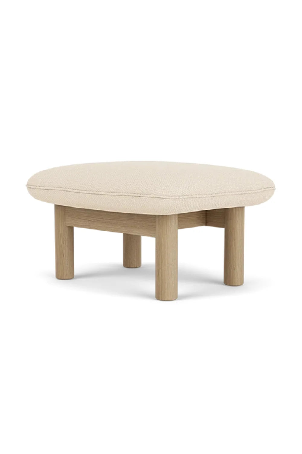 Luxury Upholstered Wooden Ottoman European Style for Villa