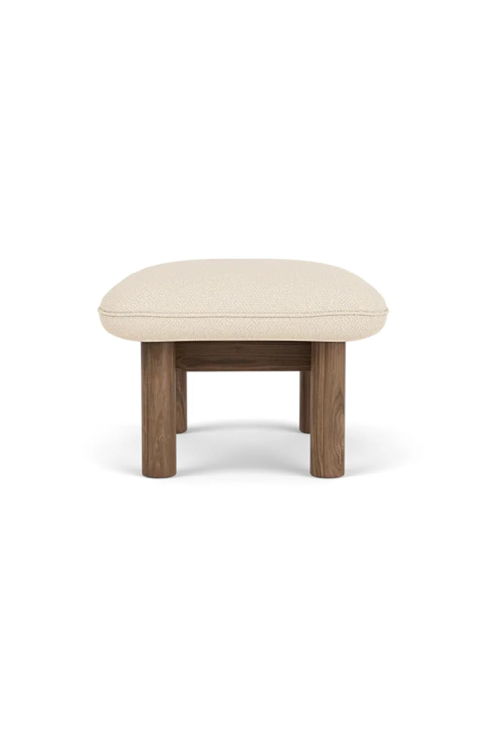 Luxury Upholstered Wooden Ottoman European Style for Villa