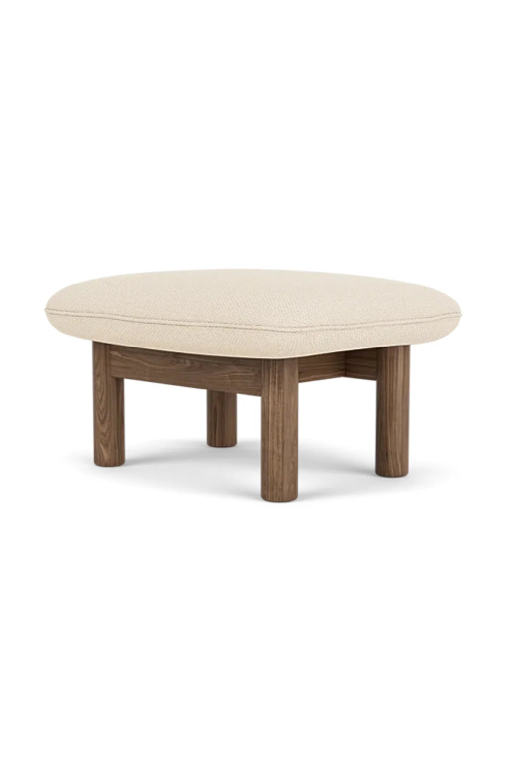 Luxury Upholstered Wooden Ottoman European Style for Villa