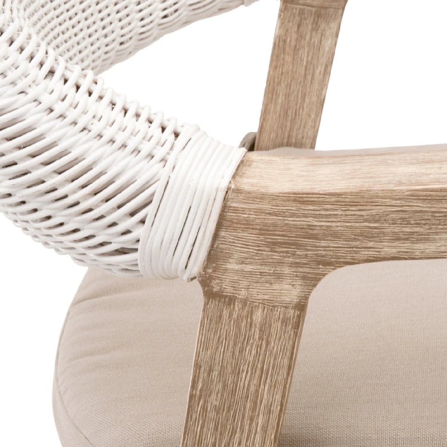 Luxury Upholstered Woven Counter Stool European Style for Villa