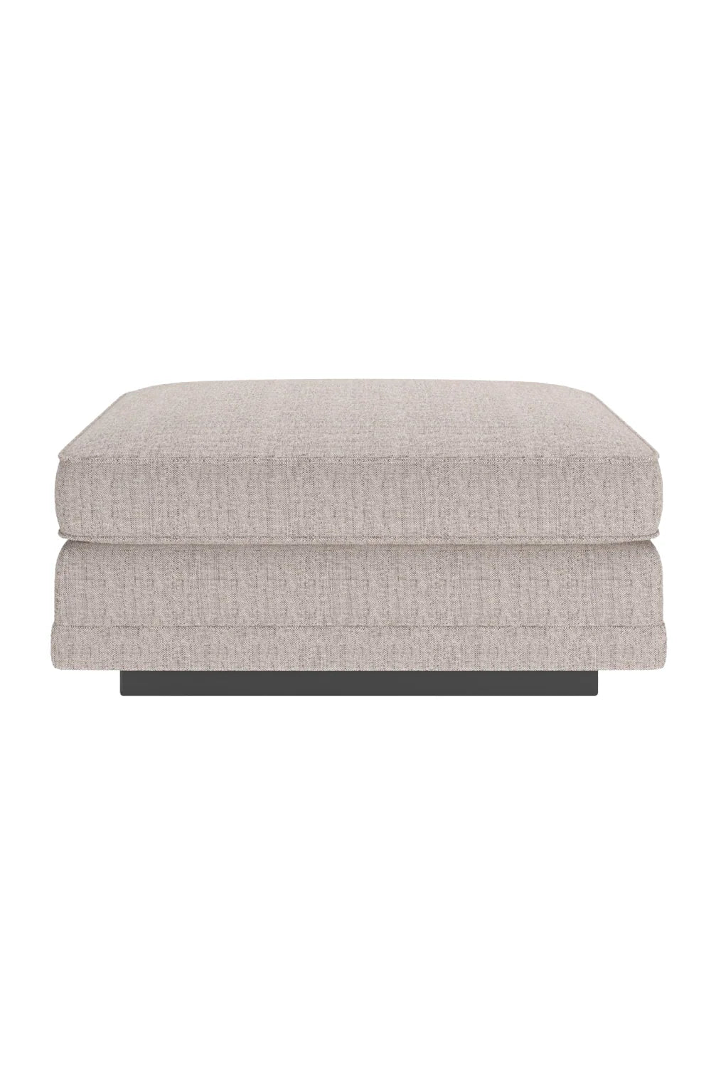 Luxury Upholstered Woven Ottoman European Style for Villa