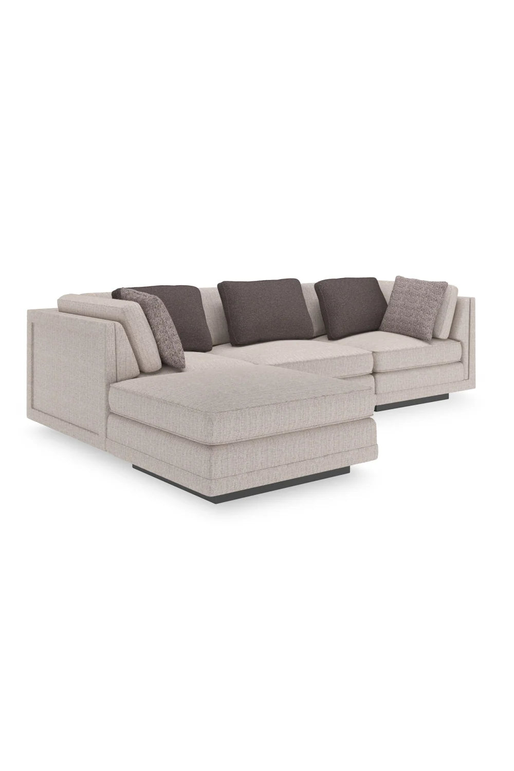 Luxury Upholstered Woven Ottoman European Style for Villa