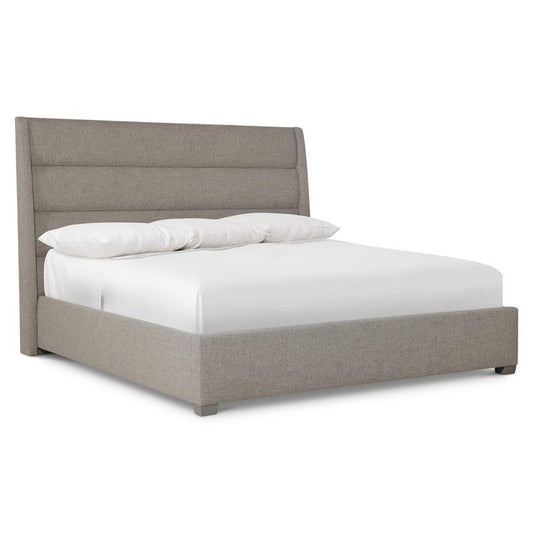 Luxury Vale Fabric Panel Bed Modern Italian Style for Villa