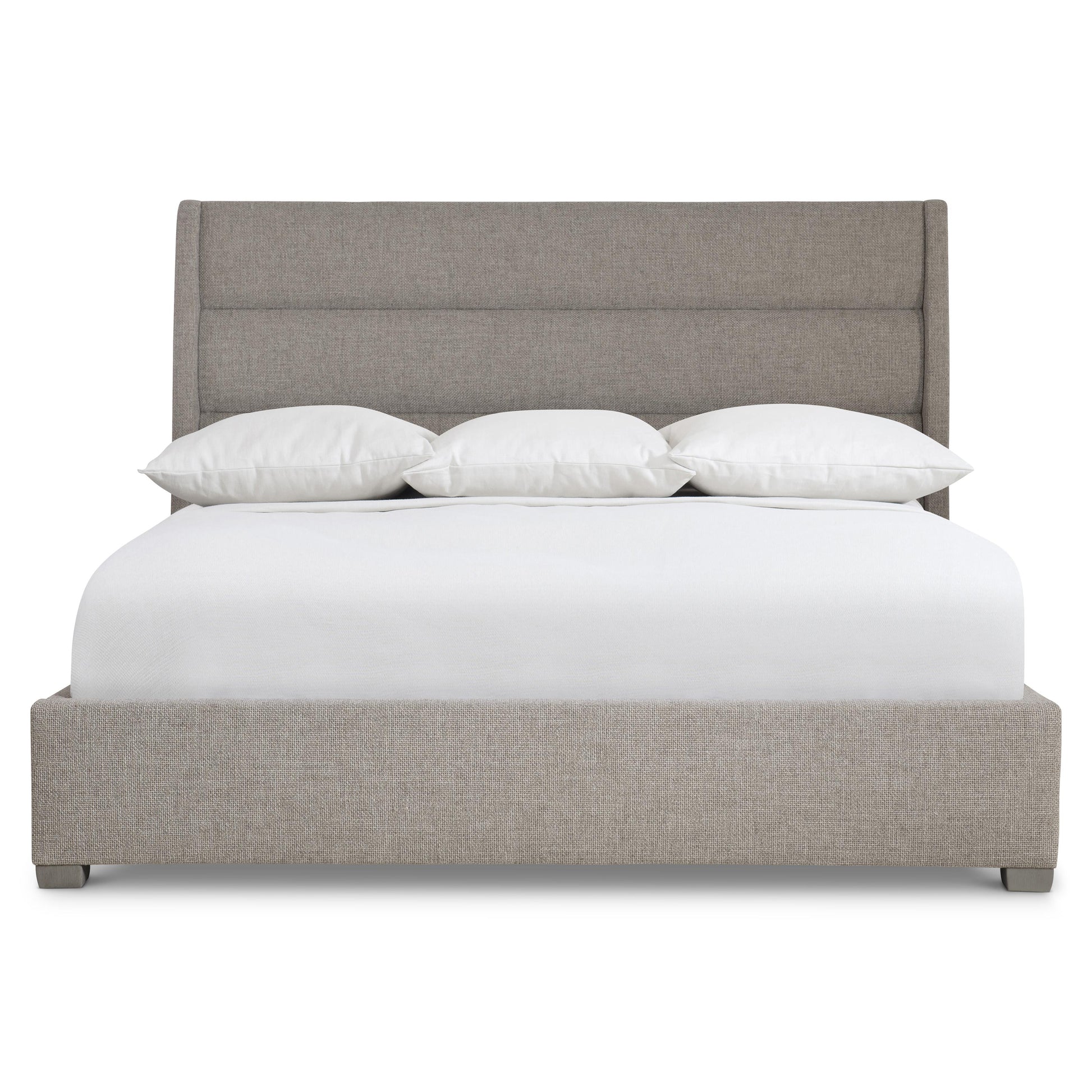 Luxury Vale Fabric Panel Bed Modern Italian Style for Villa
