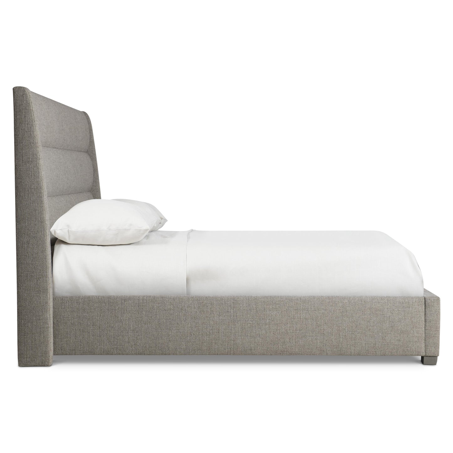 Luxury Vale Fabric Panel Bed Modern Italian Style for Villa