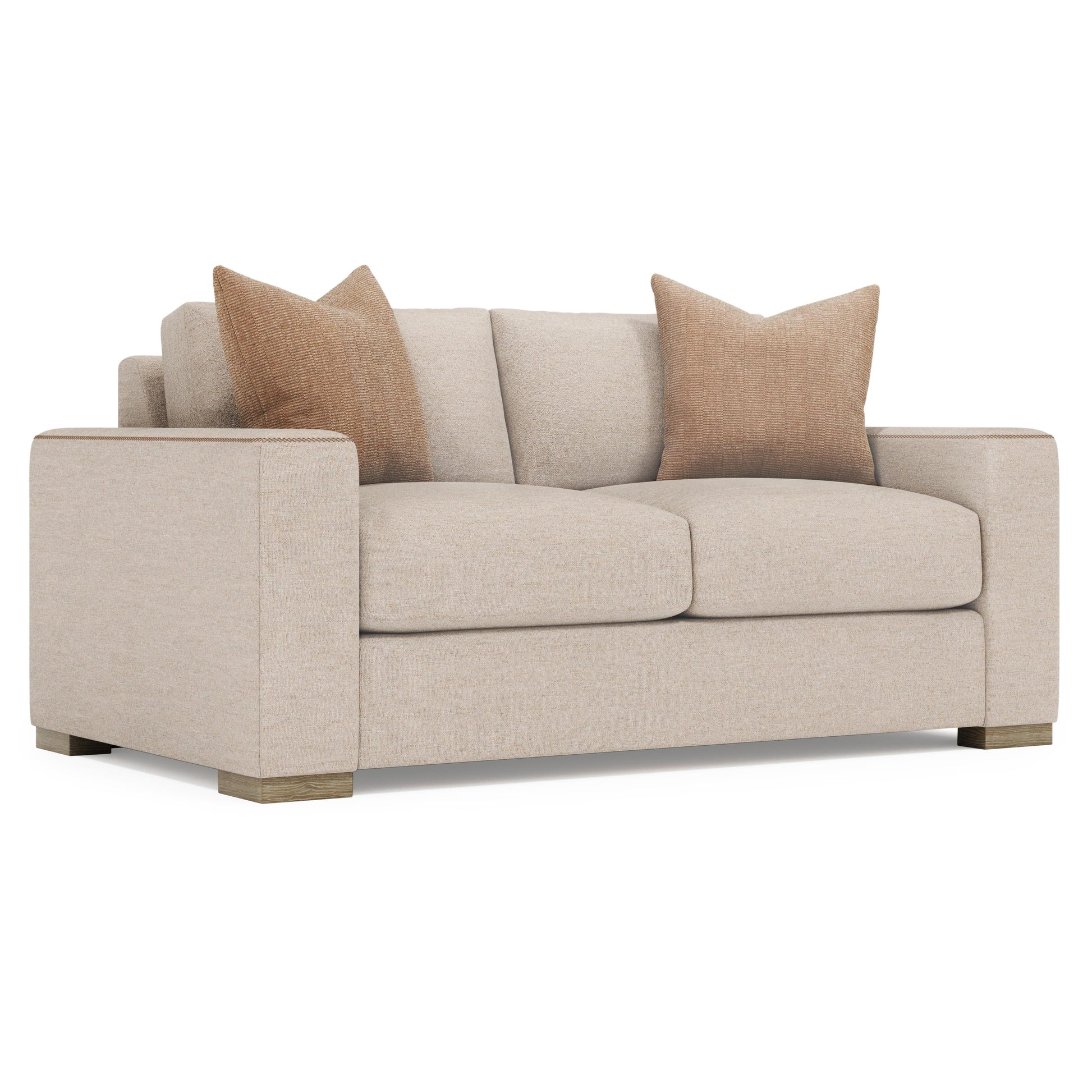 Luxury Vaughn Fabric Loveseat Modern Italian Style for Villa