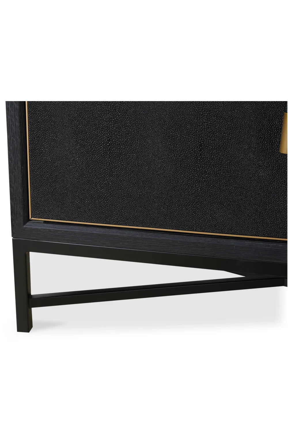Luxury Vegan Leather 4-Door Sideboard European Style for Villa
