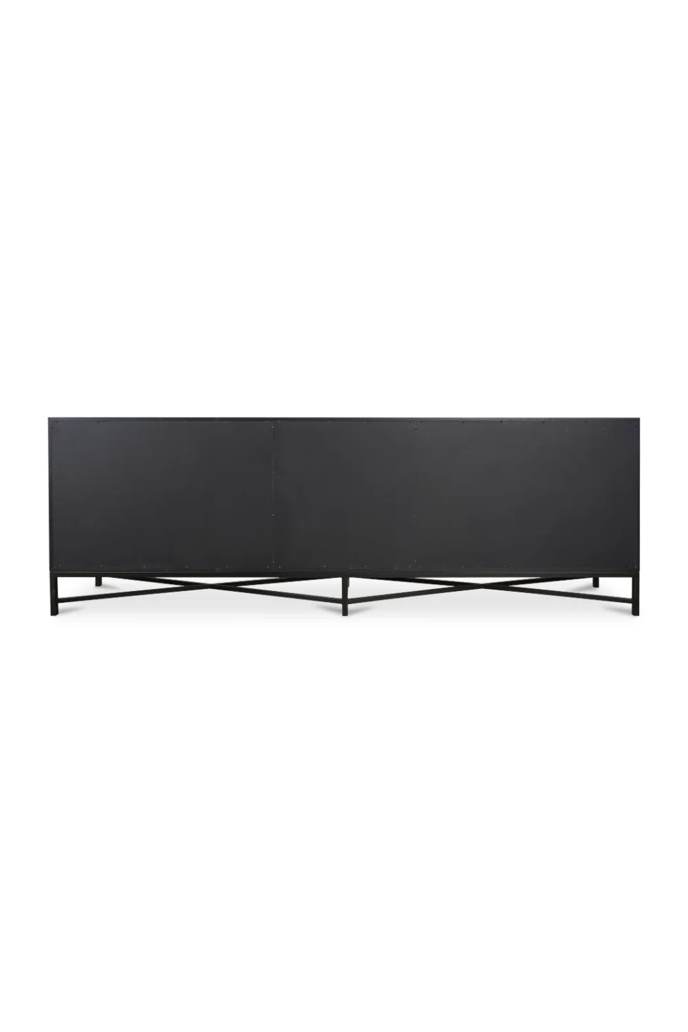Luxury Vegan Leather 4-Door Sideboard European Style for Villa