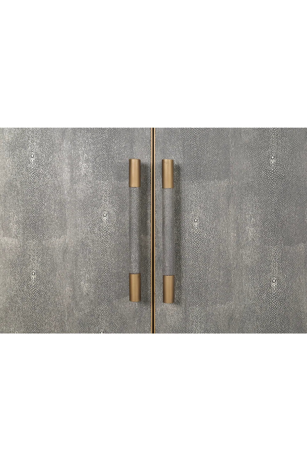Luxury Vegan Leather 4-Door Sideboard European Style for Villa