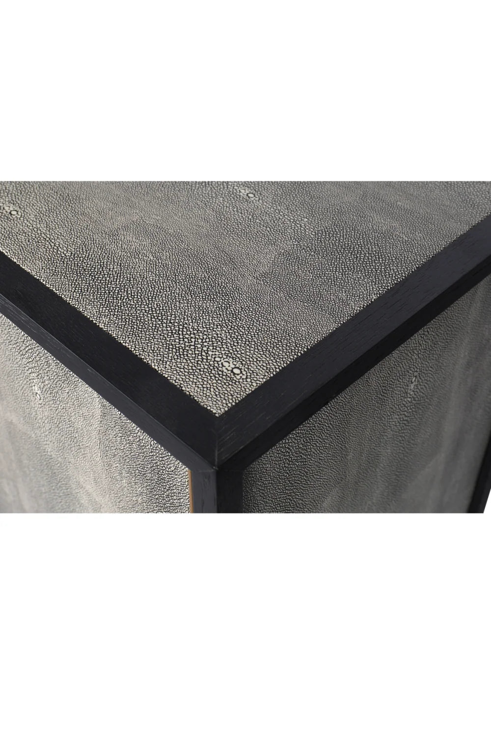 Luxury Vegan Leather 4-Door Sideboard European Style for Villa