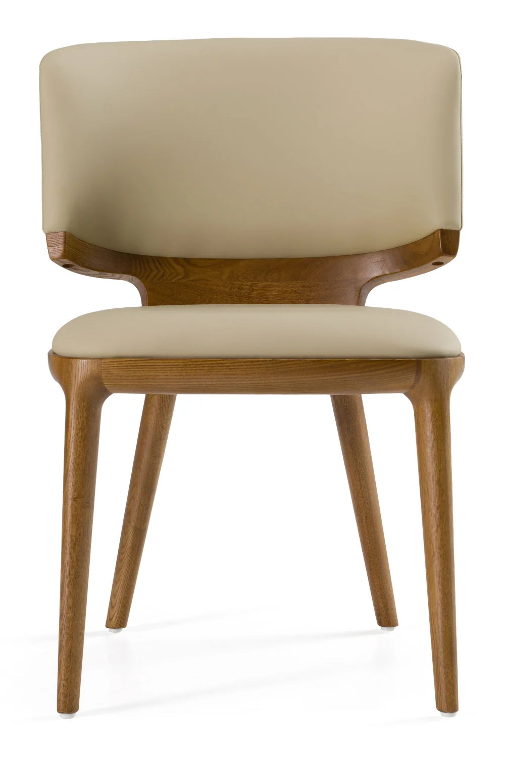Luxury Vegan Leather Look Modern Dining Chair European Style for Villa