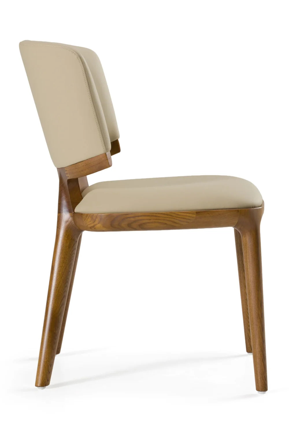 Luxury Vegan Leather Look Modern Dining Chair European Style for Villa