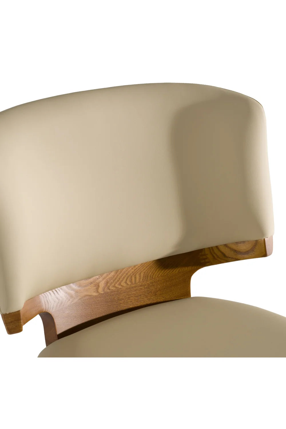 Luxury Vegan Leather Look Modern Dining Chair European Style for Villa