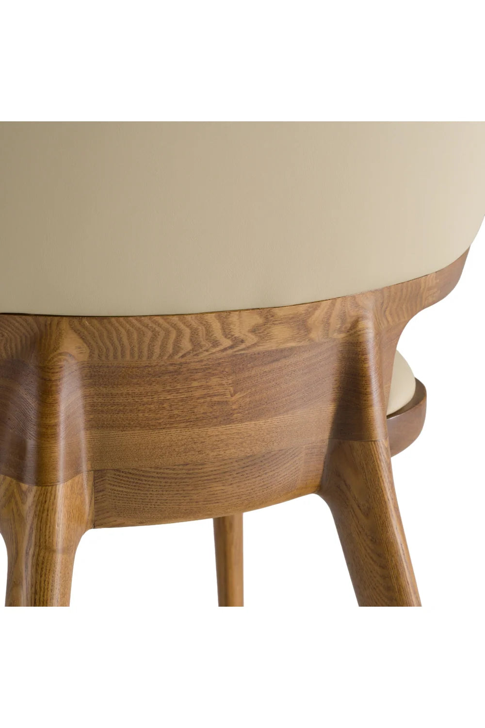Luxury Vegan Leather Look Modern Dining Chair European Style for Villa
