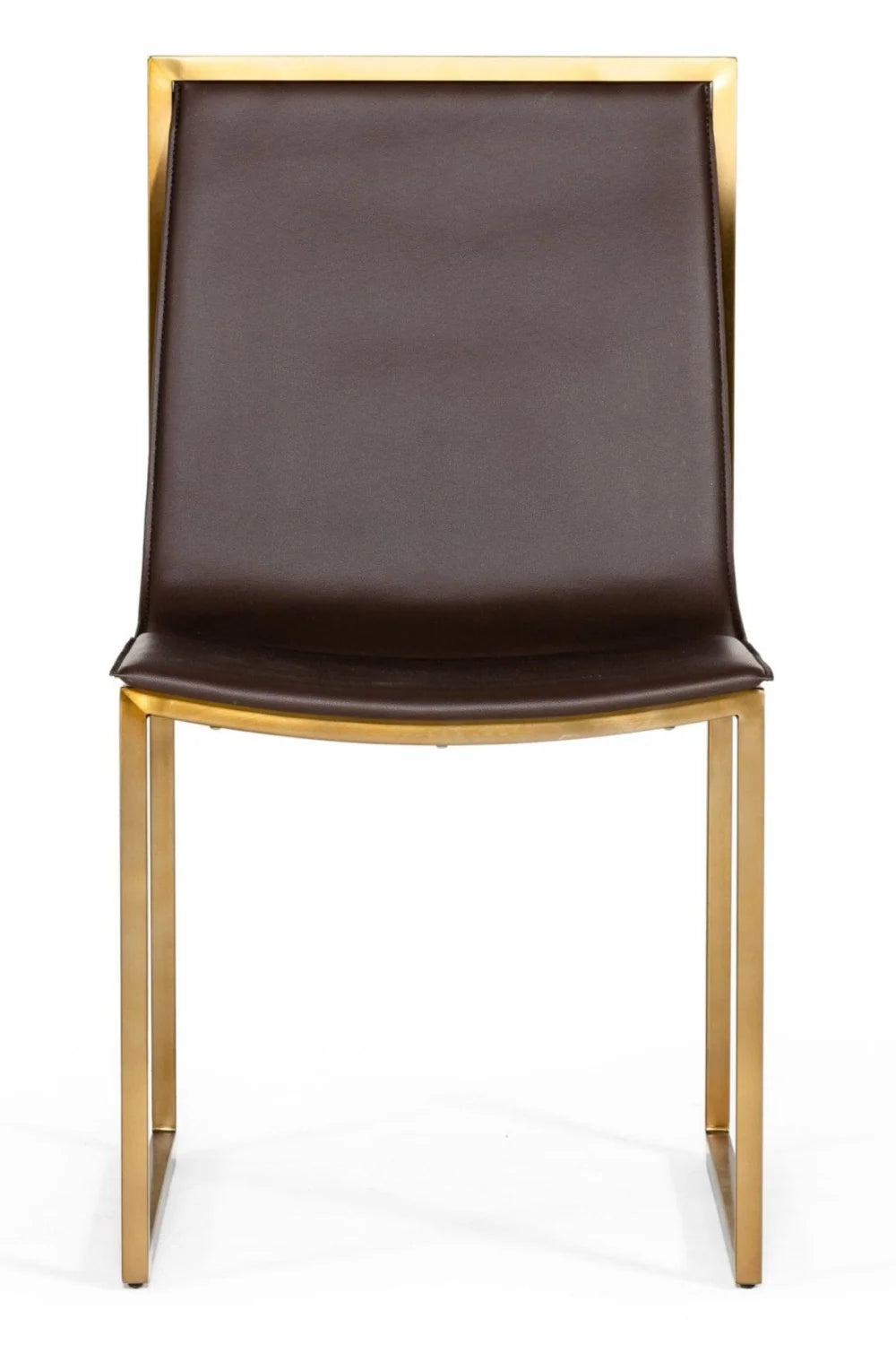 Luxury Vegan Leather Modern Dining Chair European Style for Villa