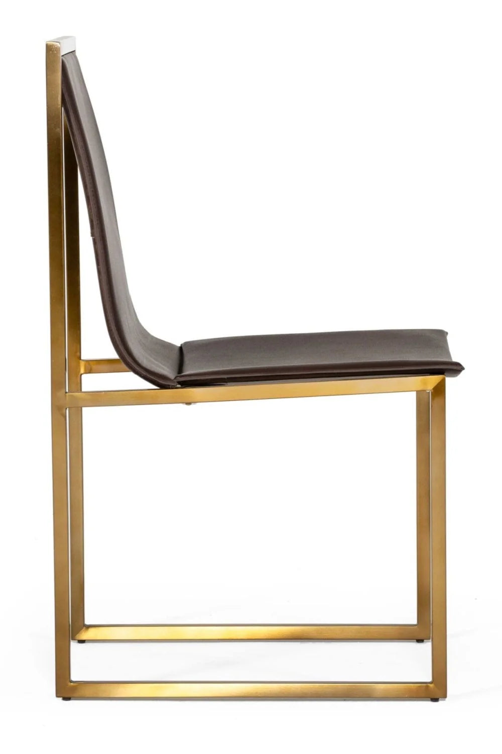 Luxury Vegan Leather Modern Dining Chair European Style for Villa