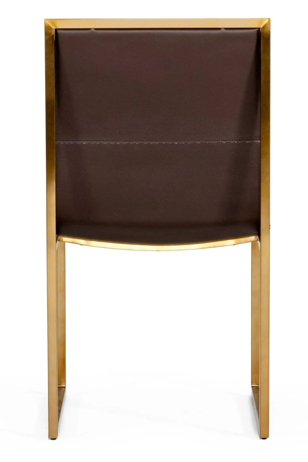 Luxury Vegan Leather Modern Dining Chair European Style for Villa