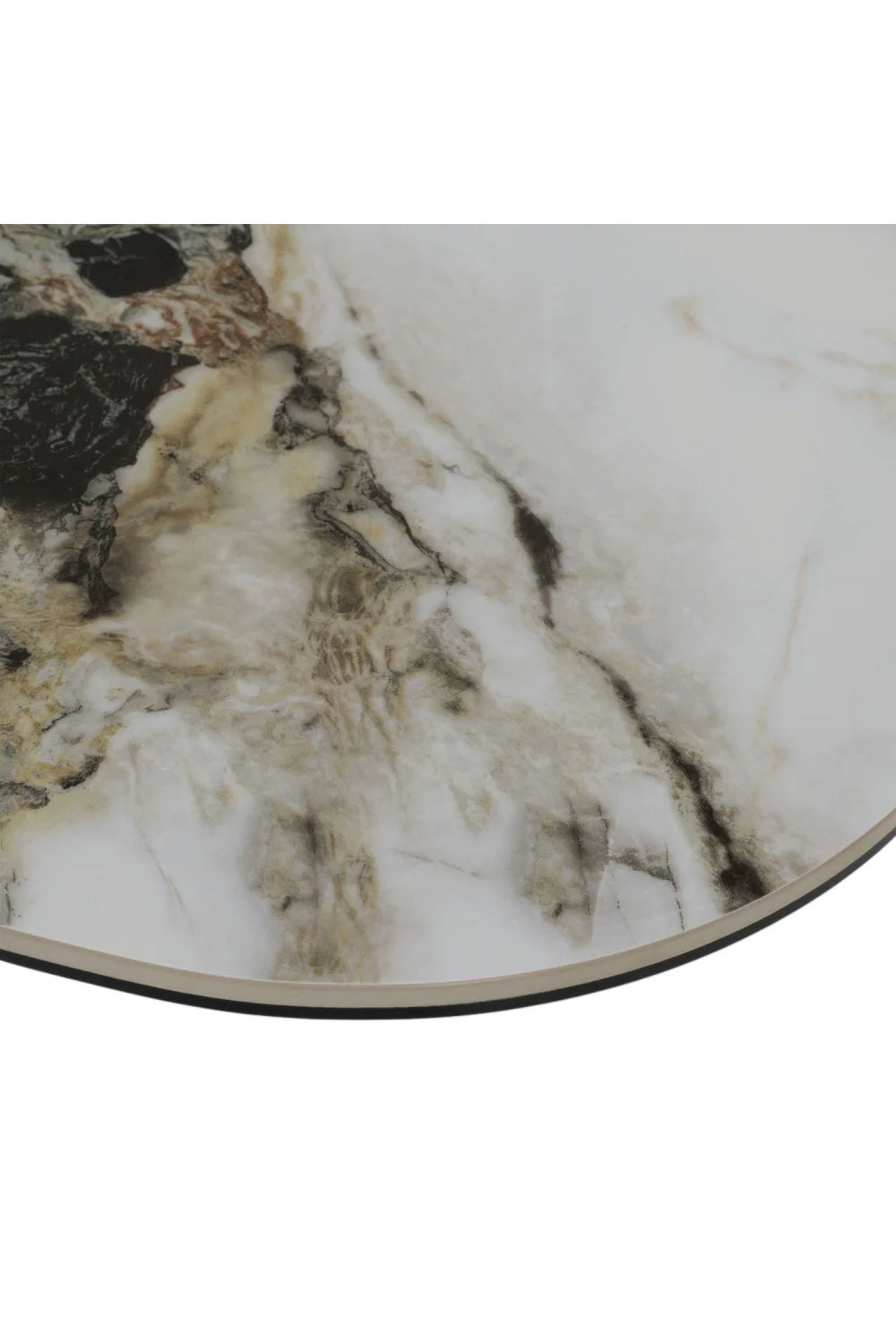 Luxury Vela Ceramic Angled Base Dining Table Modern Italian Style for Villa